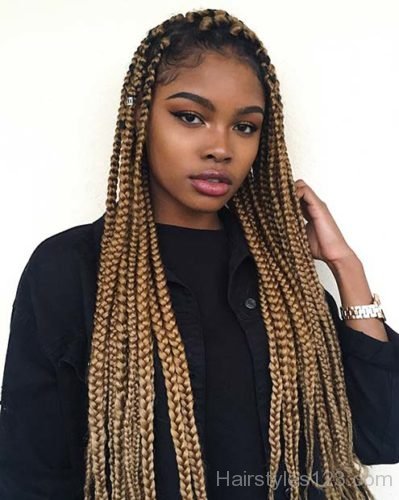 Caramel Blonde Box Braids