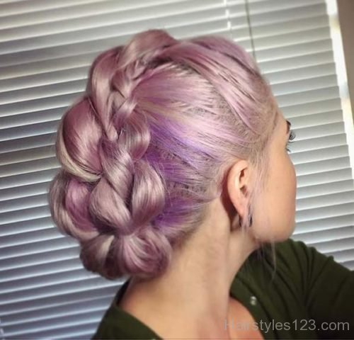 Chunky Braided Updo