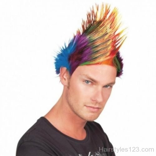 Colored Punk Hairstyle