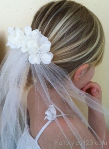 Communion Veil with highlights