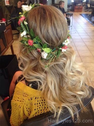 Curls With Flowers