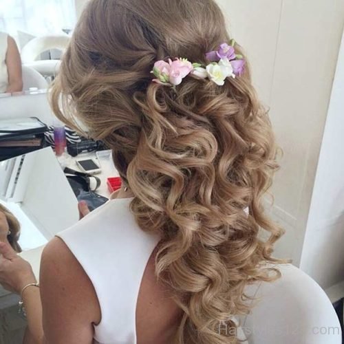 Curls with Flowers