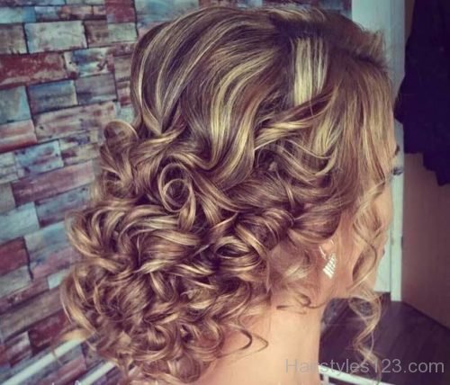 Curly Elegant Updo