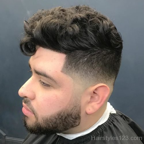 Curly Pompadour Hairstyle