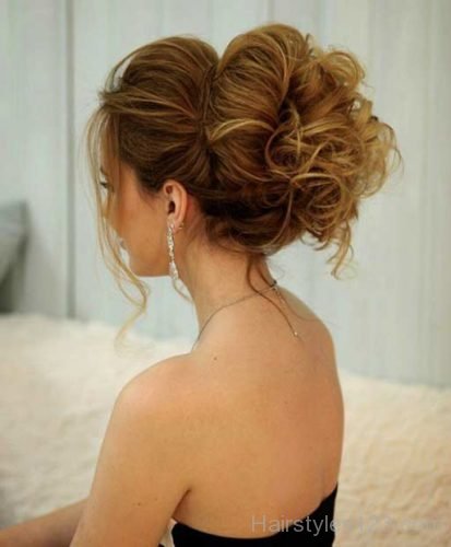 Curly Twisted Updo