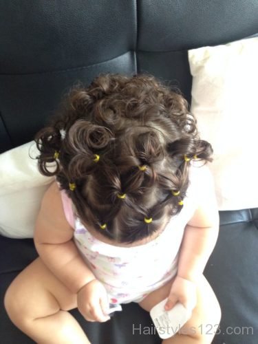Curly hair for baby