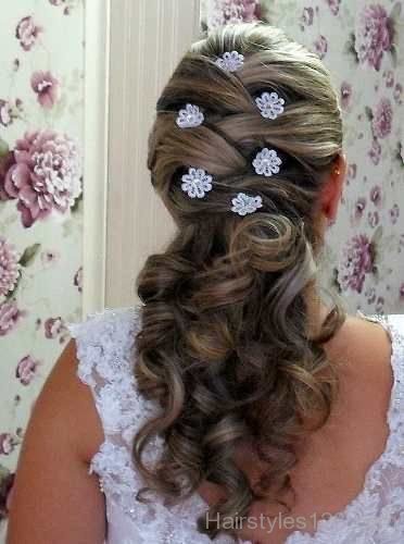 Curly hairstyle for party
