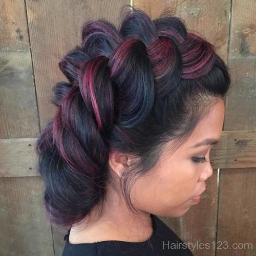 Dark Red Highlights