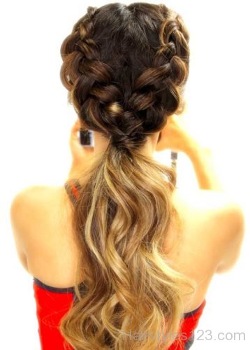 Double Braid Ponytail