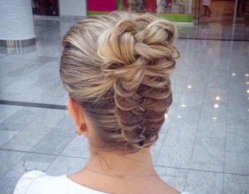 Down Braid Bun