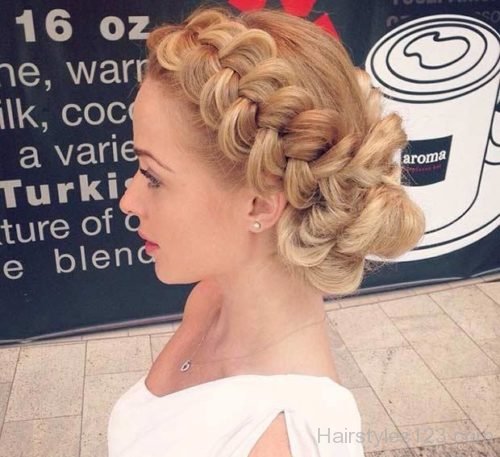 Dutch Braid Updo