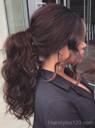 Elegant Curly Ponytail