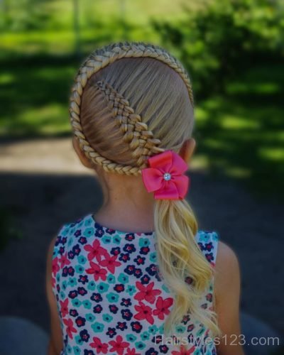 Elegant party hairstyle