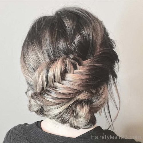 Fishtail Braid Updo