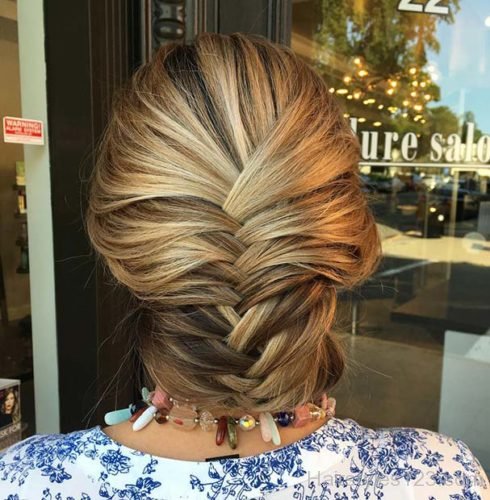 Fishtail Braid Updo