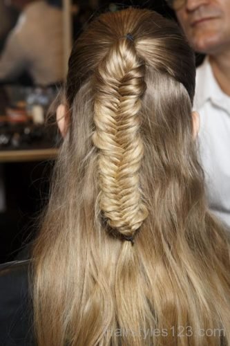 Fishtail Half Up Hairstyle