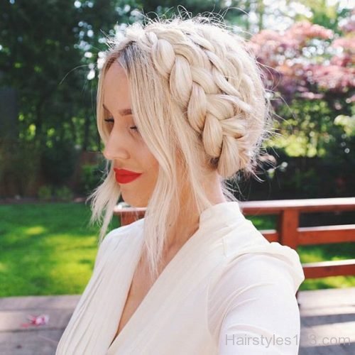 French Braid Updo (2)