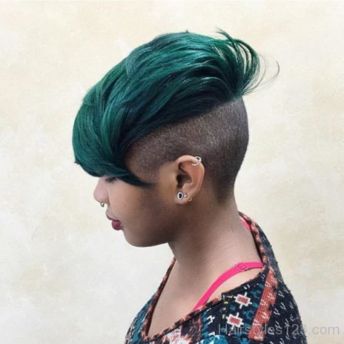 Green Hair Mohawk