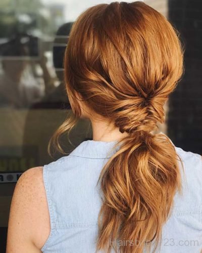 Half Fishtail Ponytail