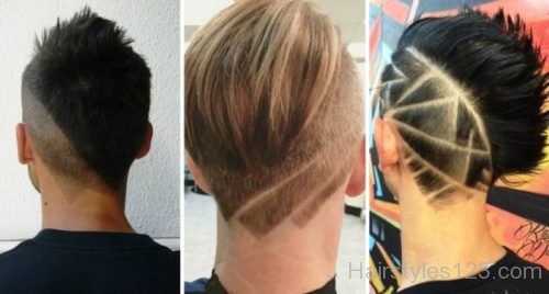 Half Lined Hair Tattoo