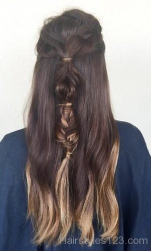 Half Up, Half Down Braid