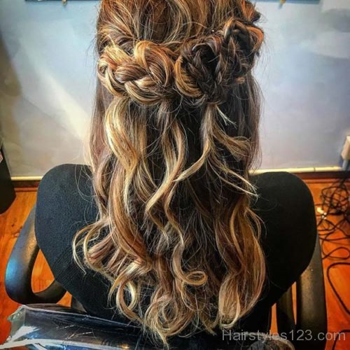 Half-Up, Half-Down Hairstyle