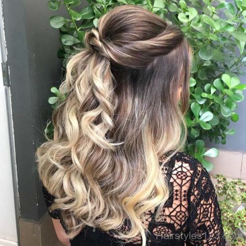 Half-Up Prom Hairstyle