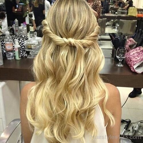 Half Updo with Soft Curls