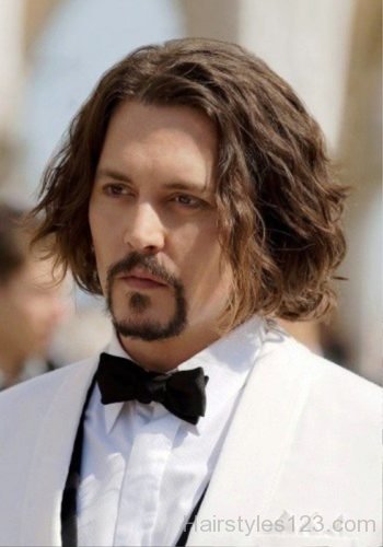 Johnny Depp Wavy Hairstyle