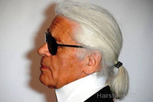 Karl Lagerfeld Ponytail