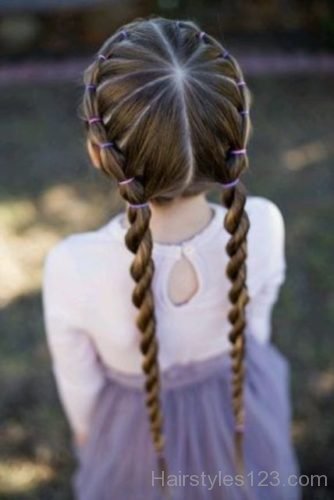 Kid simple hair style