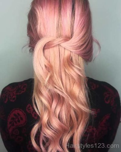 Light Rose Gold Hair
