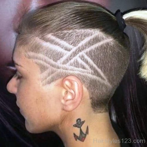 Lined Hair tattoo