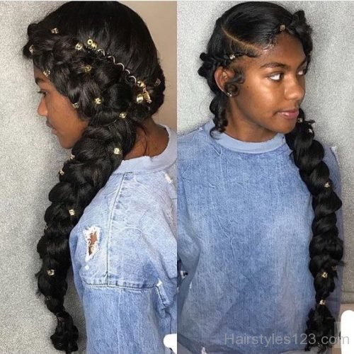 Long Braided hairstyle