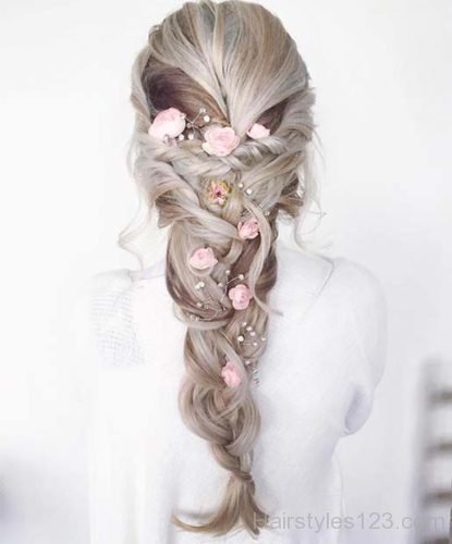 Long Floral Braid