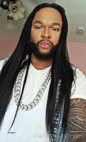 Long Hairstyle of Black Guy