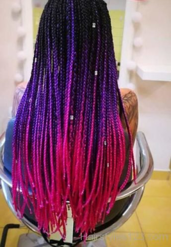 Long Ombre Box Braids