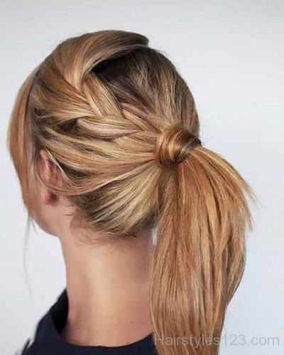 Loose Braid Ponytail