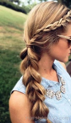 Loose Braided Hairstyle