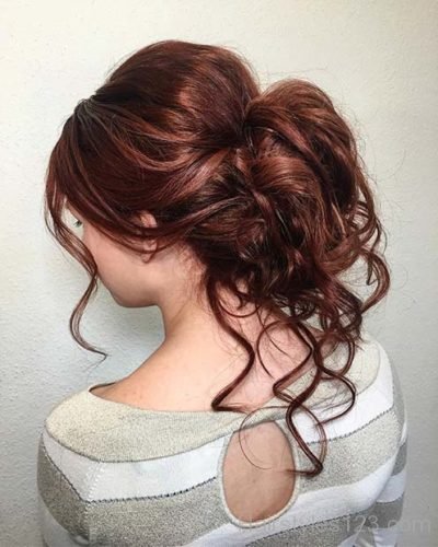 Loose Curled Updo