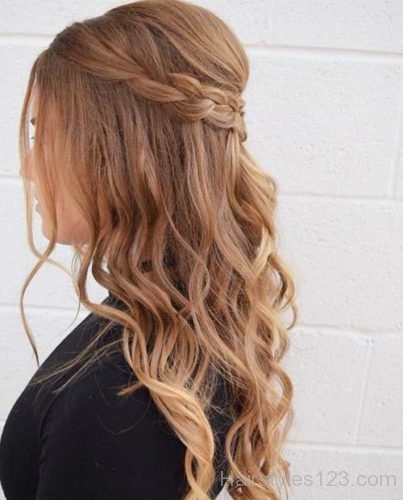 Loose Wavy Updo