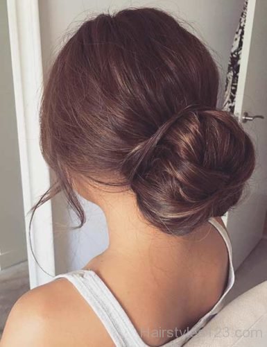 Low Bun Updo