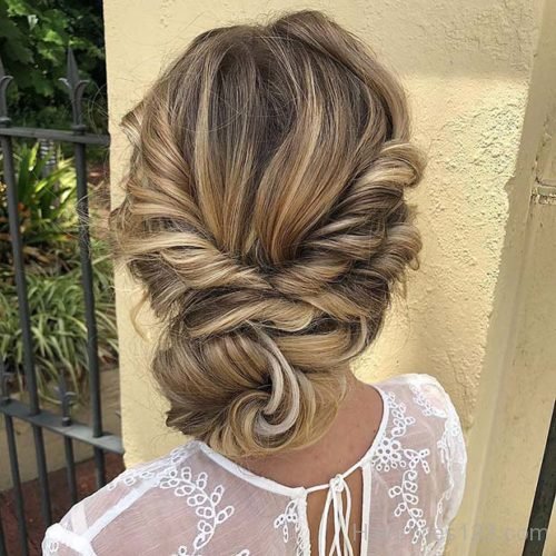 Low Bun with Twists