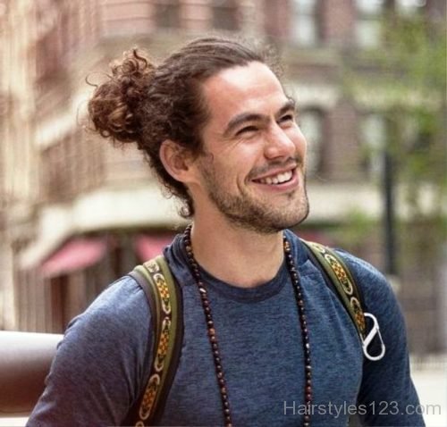 Man With Bun Hairstyle