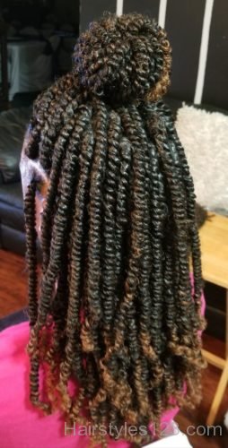 Medium length spring twists