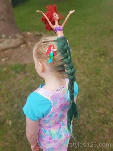 Mermaid style braid