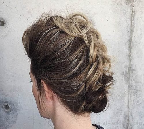 Messy Dutch Braid Faux Hawk