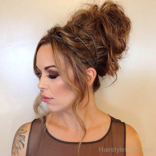 Messy High Bun