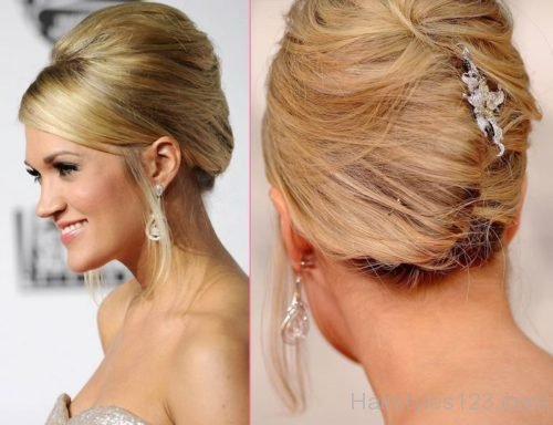 Messy Twist Updo Hairstyle