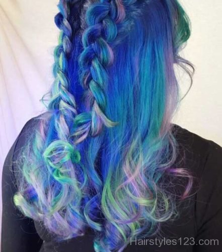 Mix colored hair